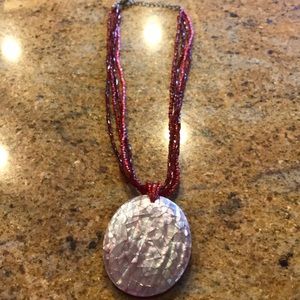 Red Beaded Necklace